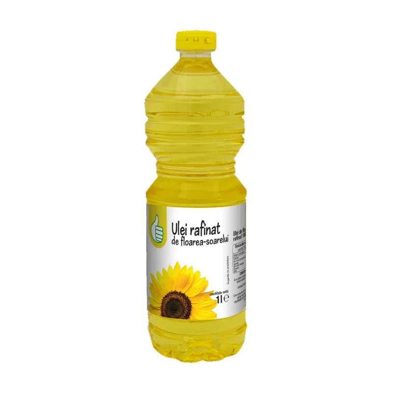 Ulei rafinat de floarea soarelui Auchan, 1 l