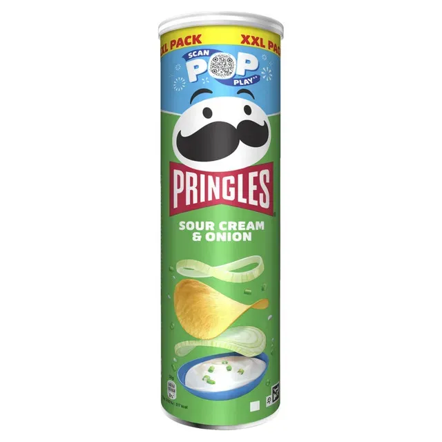 Chipsuri cu aroma de smantana si ceapa Pringles, 185 g