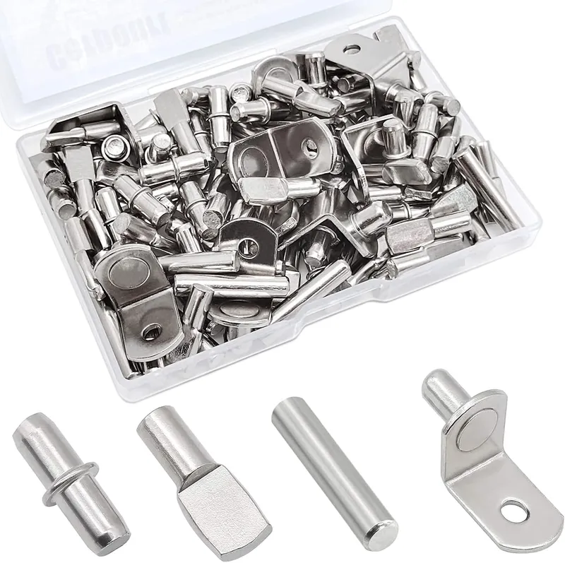 Set de cuie pentru raft, YDCY, nichel, 104 bucăți, 5mm x 1/4"