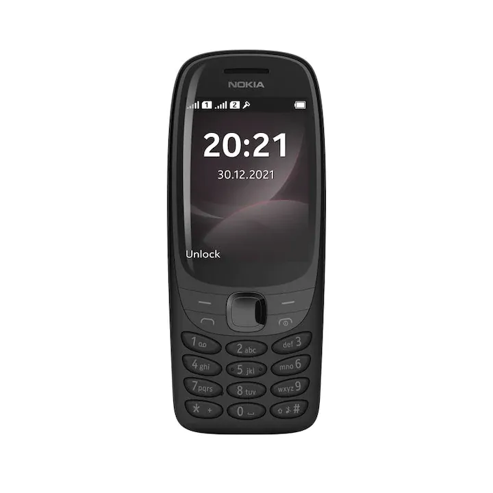 Telefon mobil, Nokia 6310, independent de card, SIM dual, Negru