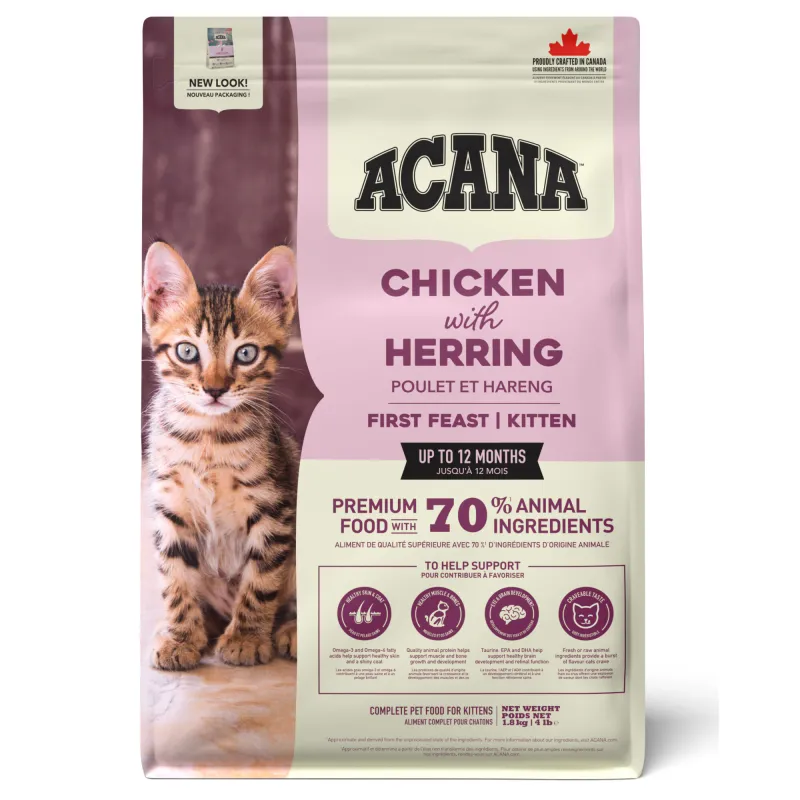 Hrana uscata pentru pisici Acana First Feast Kitten 1,8 Kg