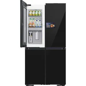 Side by Side SAMSUNG RM90F67CECEO, No Frost, AI Home 9'', 654 l, H 185.3 cm, Clasa E, Dozator apa, sticla neagra