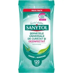 Servetele universale de curatat si dezinfectat, 120 buc.