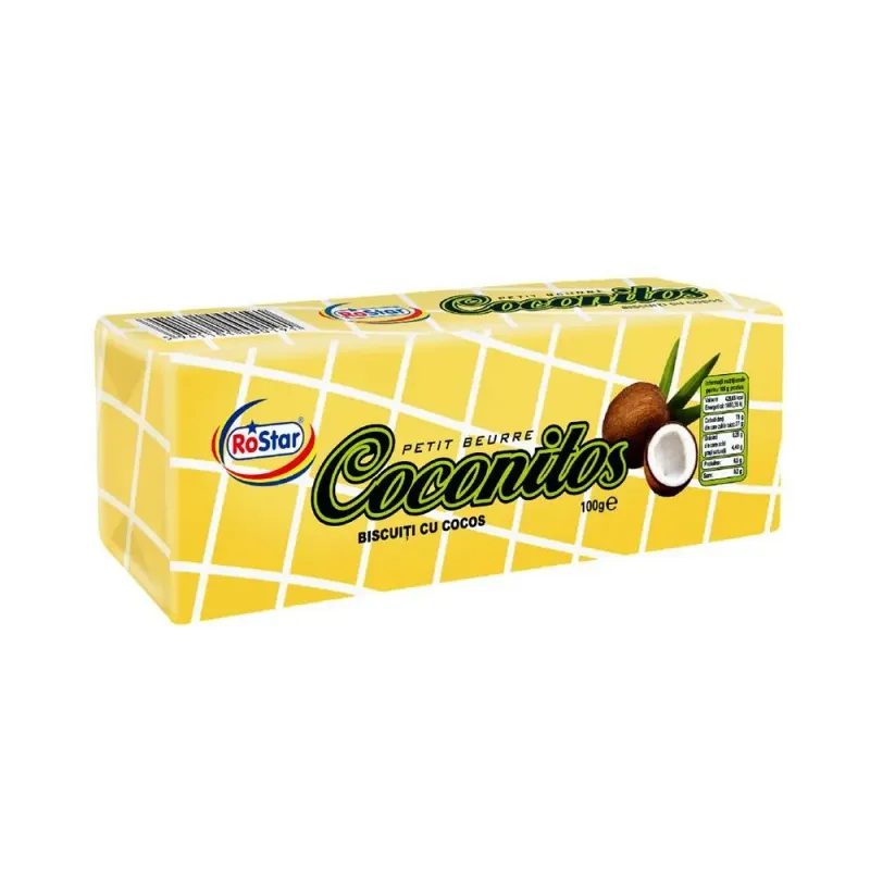 Biscuiti cu cocos RoStar Coconitos, 100 g