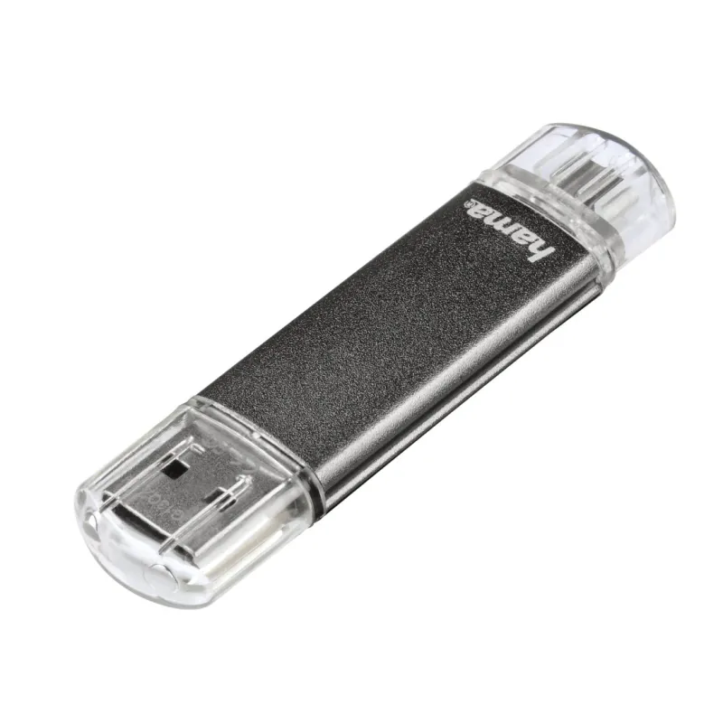 Memorie USB Hama Laeta Twin, 128GB, USB 3.0, Negru