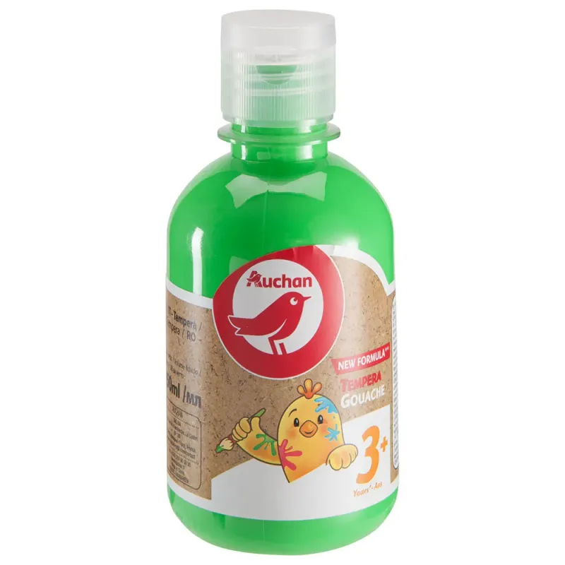 Guase sticla Auchan 250 ml, culoarea verde
