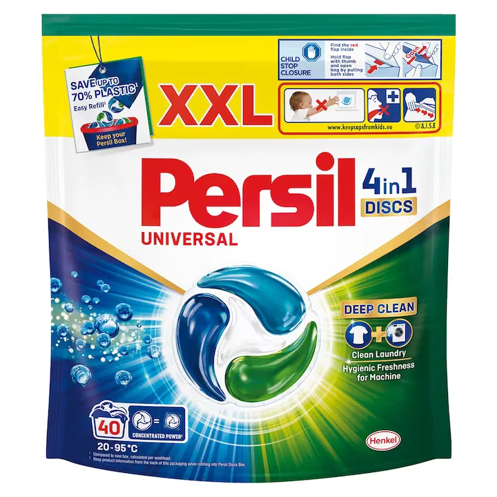 Detergent de rufe Persil 4in1 Discs Universal, 40 spalari