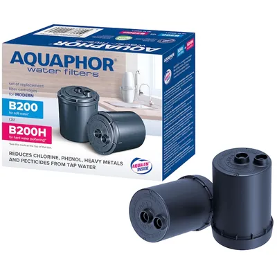 Set 2 cartuse filtrante Aquaphor B200H pentru apa dura, compatibile cu filtrul AQUAPHOR Modern