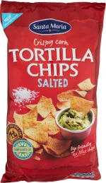 Tortilla chips cu sare Santa Maria, 185 g