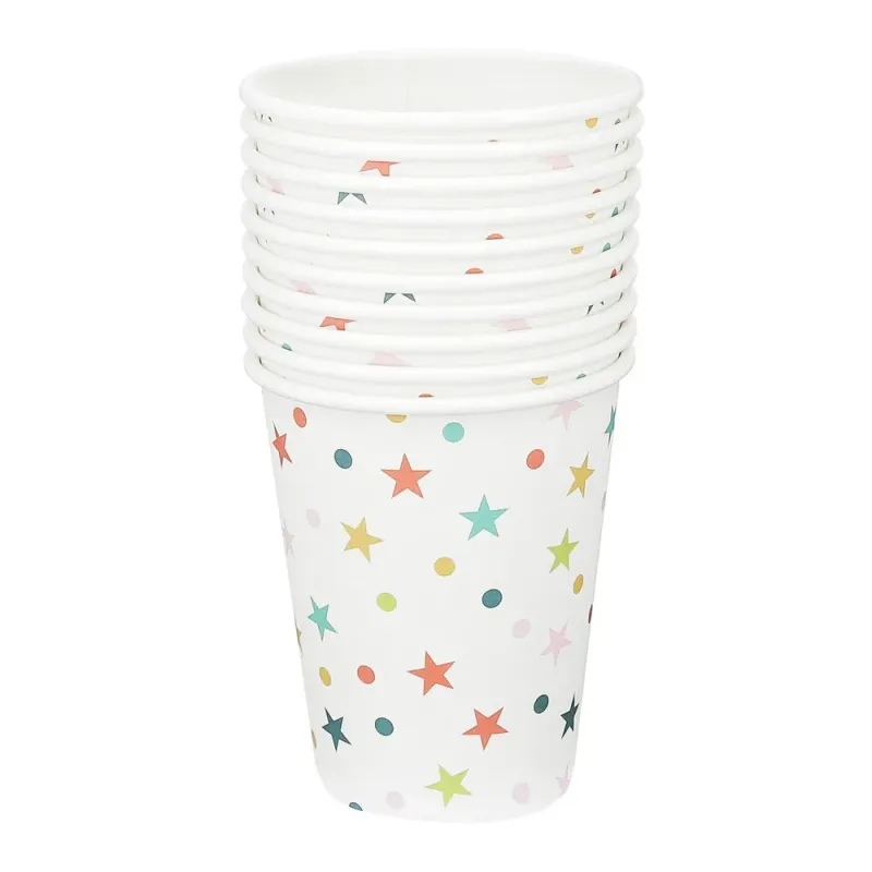 Set 10 pahare Actuel Mcostar, carton, 200 ml