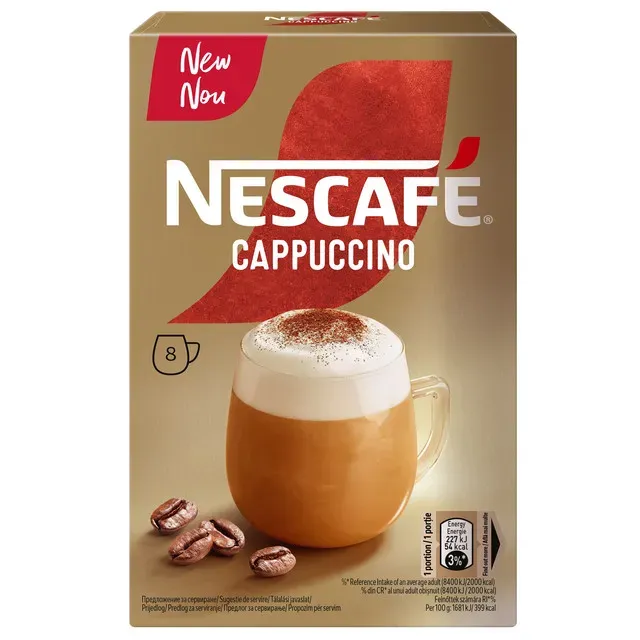 Cafea instant Nescafe Cappuccino, 8 x 13.5 g