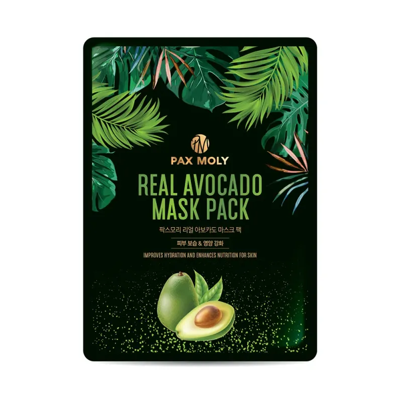 Masca servetel PaxMoly cu avocado, 25 ml