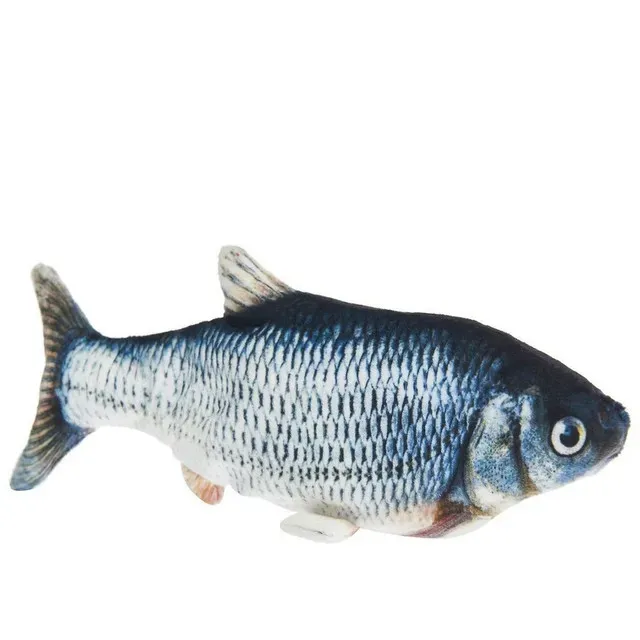 Jucarie pentru pisici Auchan, USB, peste electric, 28 x 14 cm