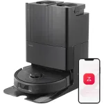 Aspirator robot Roborock Qrevo Plus, pentru Aspirare & Spalare cu Cartografiere si Wi-Fi, 7000 Pa, Negru