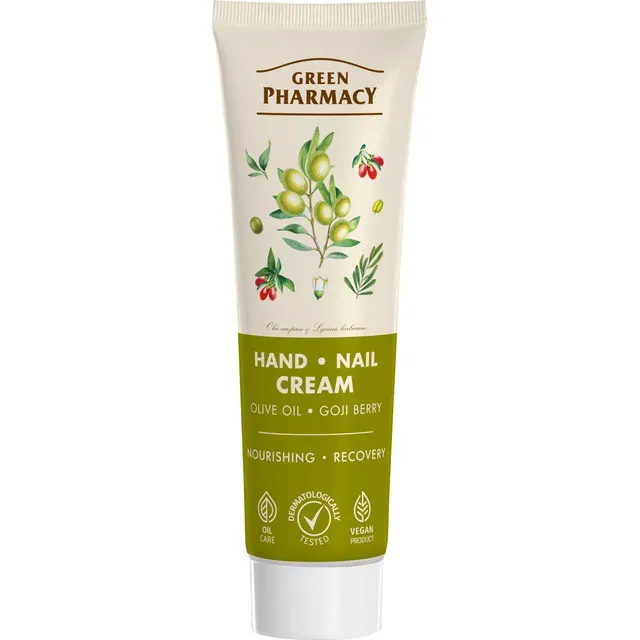 Crema de maini Green Pharmacy Ulei de masline si fructe goji, 100 ml