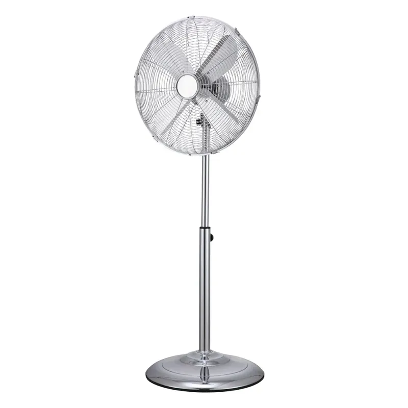 Ventilator de podea Qilive Q.6742, 50W, 3 viteze, oscilatie, argintiu