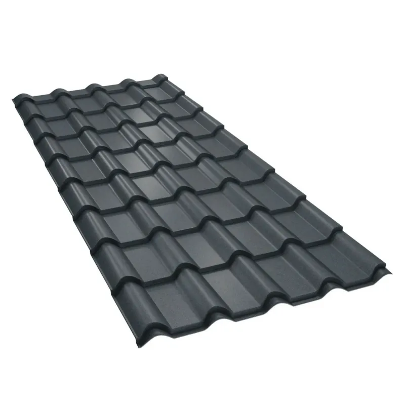Tigla metalica Bilka Balcanic, gri antracit mat (RAL 7016), 2930 x 1180 x 0.5 mm