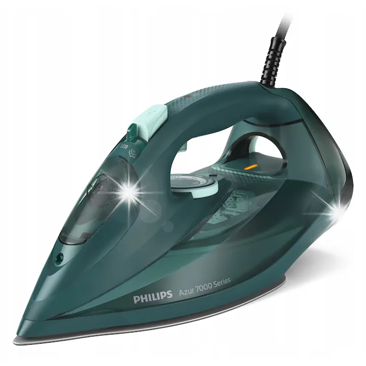 Fier de calcat Philips DST7050/70 2800W, abur continuu 50g/min, abur puternic 250g, verde, 300ml