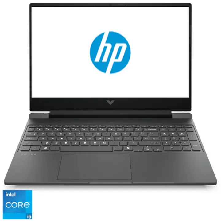 Gaming HP VICTUS 15-fa2109nn cu procesor Intel® Core™ i5-13420H pana la 4.6GHz, 15.6", Full HD, 24GB DDR5 RAM, 1TB SSD, NVIDIA® GeForce RTX™ 5050 8GB GDDR7, Free DOS, Mica Silver