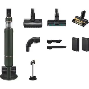 Aspirator vertical SAMSUNG Bespoke Jet Plus Complete Extra VS20B95943N/GE, 0.5l, 25.2V, autonomie max 120 min, verde inchis-negru
