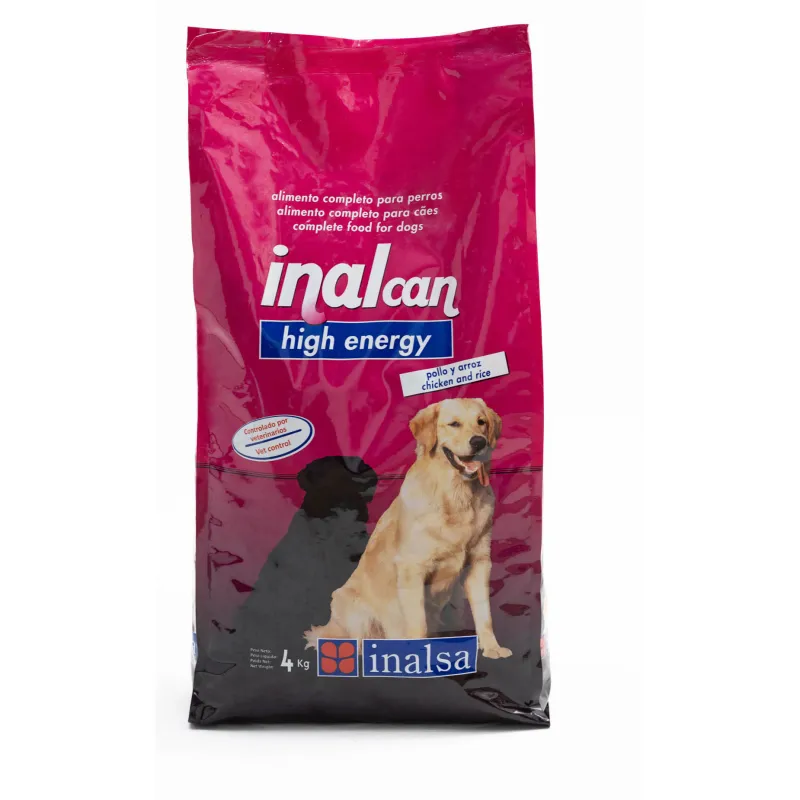 Hrana Uscata Pentru Caini Adulti de Talie Mare si Medie, Inalcan, High Energy 4 kg/Sac