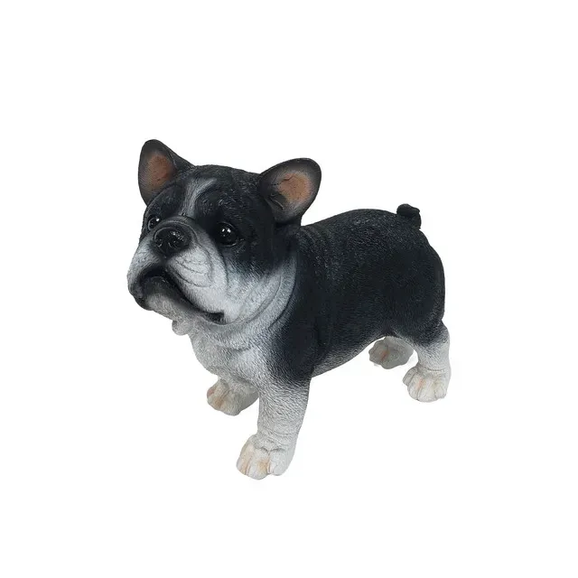 Decoratiune bulldog Garden Star, din rasina, 20 x 10 x 18 cm
