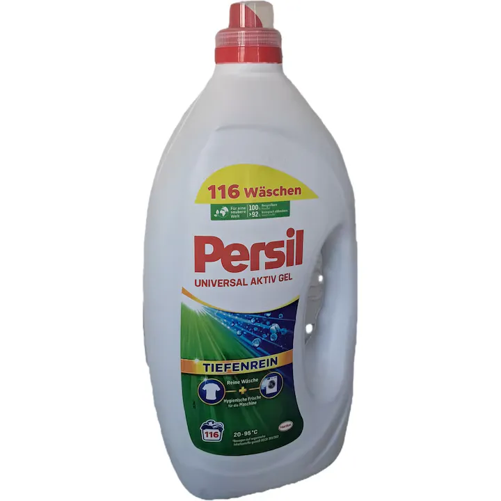 Detergent lichid Persil Aktiv Gel Universal, 6 litri, 116 spalari, curatare profunda, universal