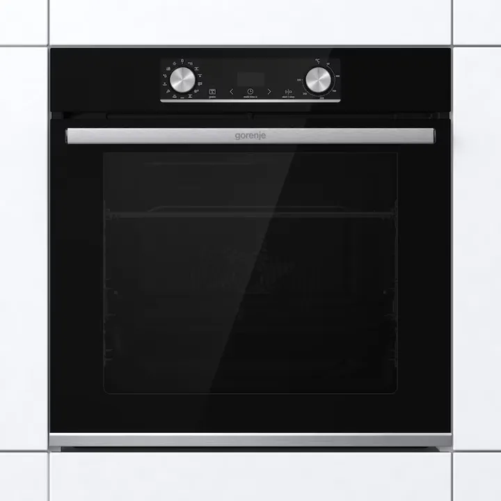 Cuptor electronic incorporat Gorenje BOSX6737E13BG-738440 cu functie de abur, negru, 77 l, 60 cm