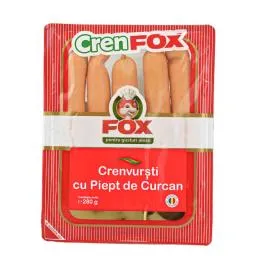Crenvursti cu piept de curcan 280g