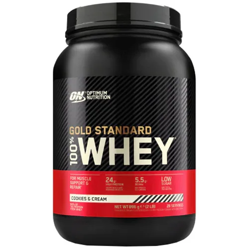 Proteine din zer, pudra proteica Optimum Nutrition, ON 100% Whey Gold Standard, aroma biscuiti cookies, 768g