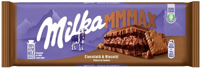 Ciocolata Milka Choco & Cookie, 300 g
