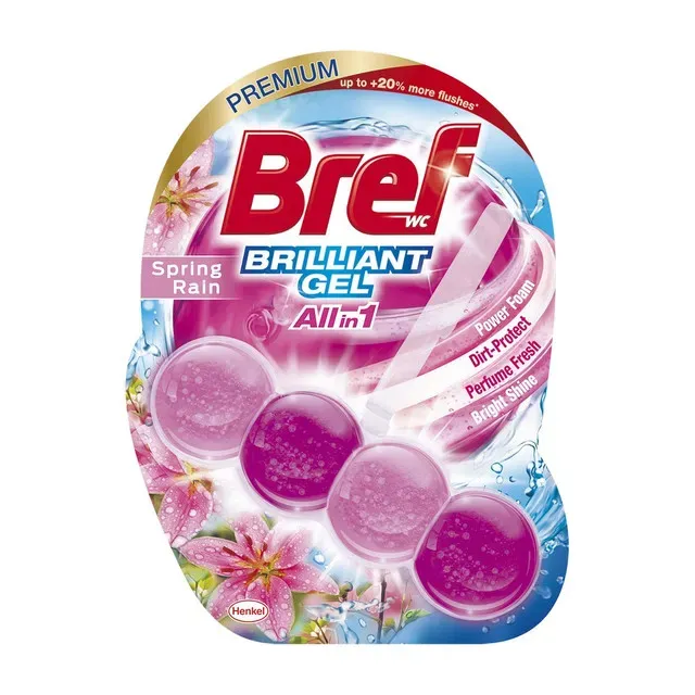 Odorizant pentru toaleta Bref Brilliant Gel Artic Ocean All in 1, 42 g