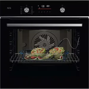 Cuptor incorporabil AEG SenseCook OS6CB531AB, Electric, Autocuratare catalitica, 71 l, Clasa A+, negru