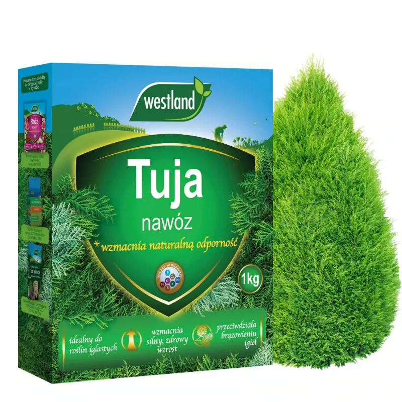 Fertilizator, Westland, Pentru conifere, puieti si vita de vie, Primavara, Aplicare usoara, Compozitie nutritiva larga, Granule, 1 kg
