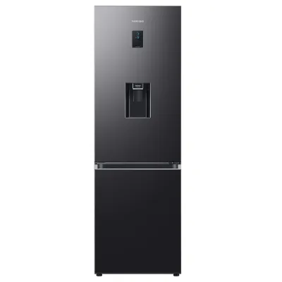 Combina frigorifica Samsung RB34C652EB1/EF, 341 l, Total No Frost, All-Around Cooling, Compresor Digital Inverter, Dozator apa, WiFi, Clasa E, H 185 cm, Dark Inox