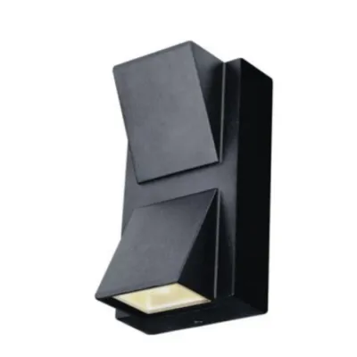 Aplica led exterior, putere 10w, culoare neagra,2X5w, culoare lumina cald