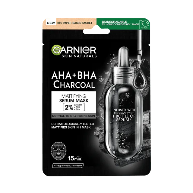 Masca servetel cu alge negre Garnier, 28g