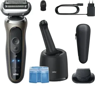 Braun Series 7 72-C7200cc Aparat de bărbierit electric cu stație pentru curățare și încărcare Gold 1 buc