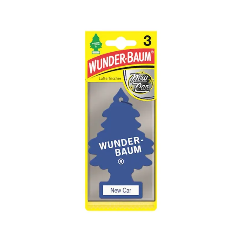 Odorizant auto Wunder-Baum New Car, 3 bucati