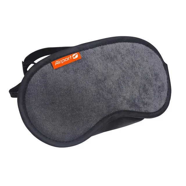 Masca ochi pentru somn Airpot, material moale, gri