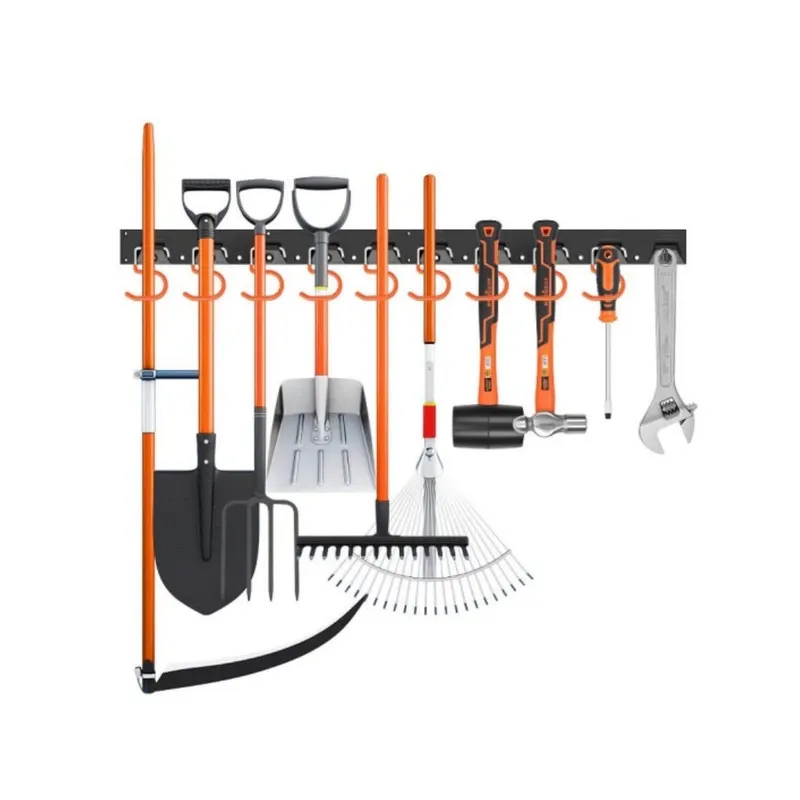 Set organizatoare perete Niks, 4 piese, 64 inch total, portocaliu, cu carlige S si drepte, 16 suruburi