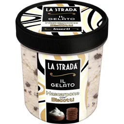 Inghetata Mascarpone con Biscotti 350g