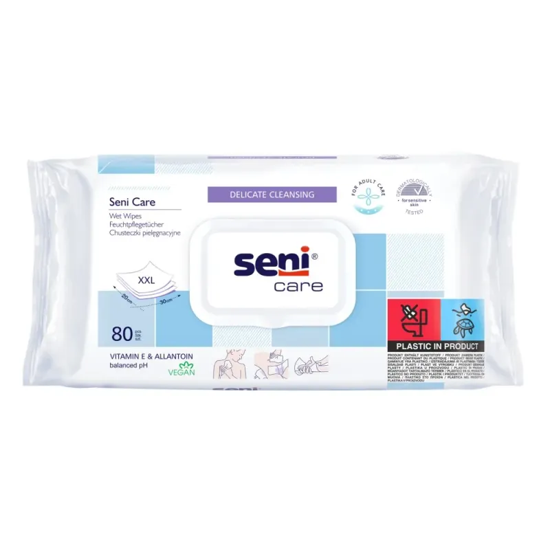 Servetele umede Seni Care, 80 bucati