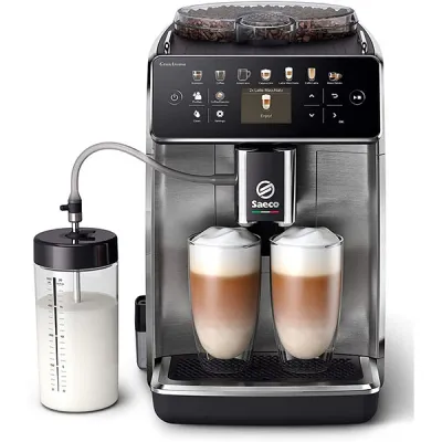 Espressor automat SAECO GranAroma SM6585/00, 1.8l, 1500W, 15 bar, argintiu-negru