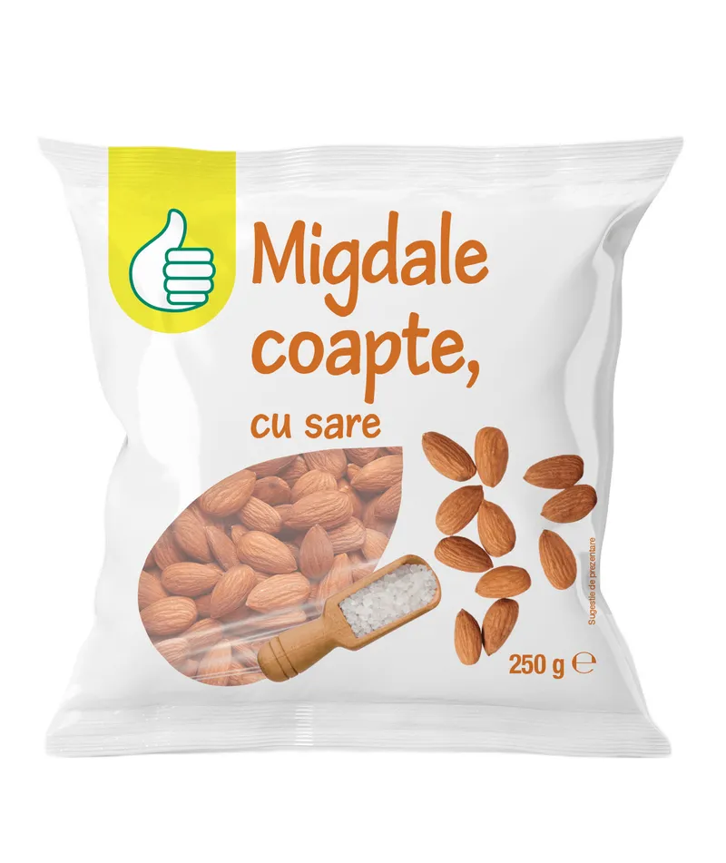 Migdale coapte Pouce, cu sare, 250 g