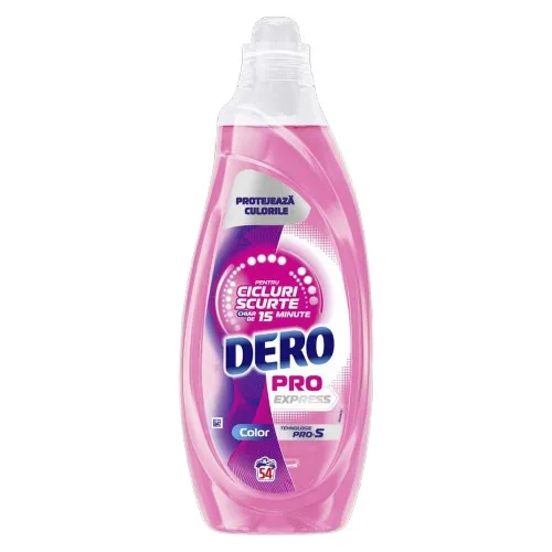 Dero Pro Express Color Detergent Gel Pentru Spalare Automata 2.16L, 54 spalari