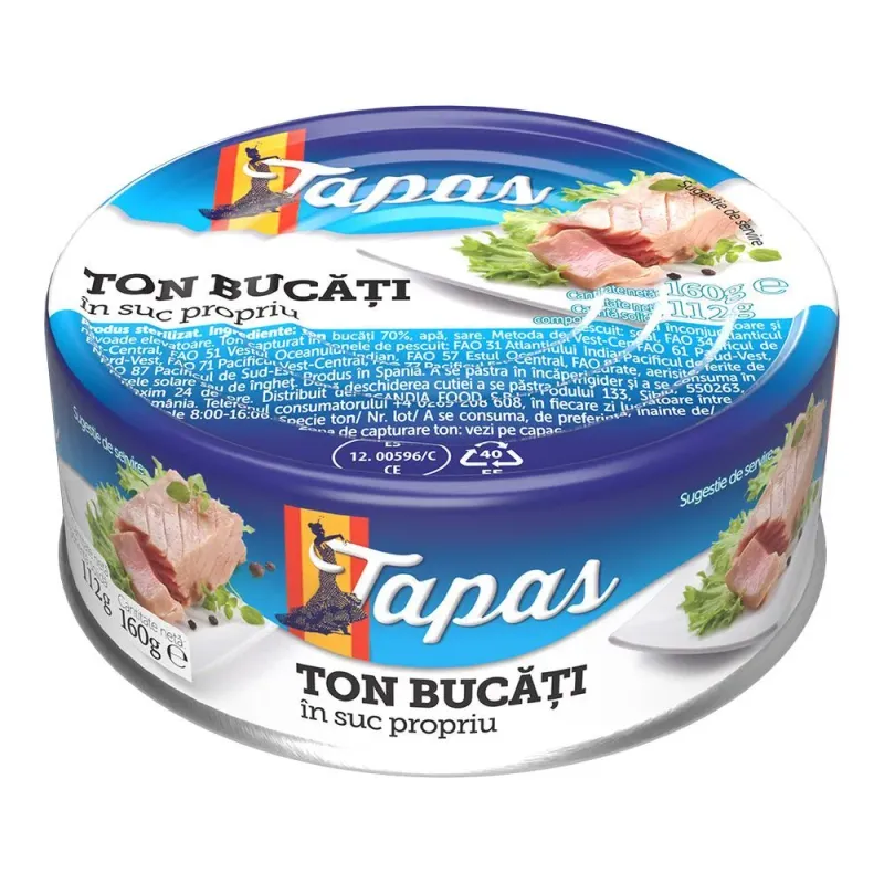 Ton in suc propriu Tapas, 160g