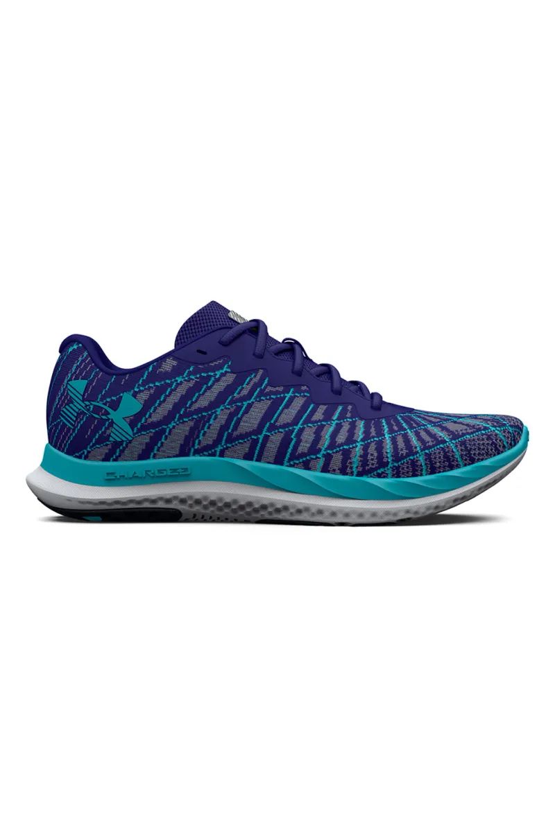 Under Armour, Pantofi pentru alergare Charged Breeze 2, Albastru inchis/Gri cenusiu/Albastru deschis