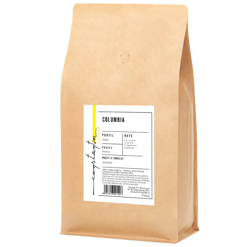 Cafea Boabe, 100% Arabica, Specialty Columbia, Constantin Coffee, 500g