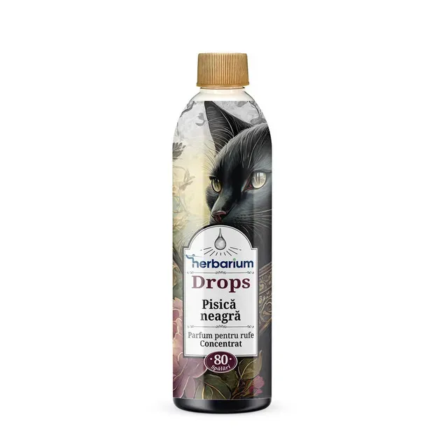 Parfum de rufe concentrat Herbarium Drops Pisica Neagra, 80 spalari, 200 ml